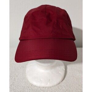 LL Bean Storm Chaser Hat Cap Strap Back Nylon Ripstop Lightweight Hiking Red